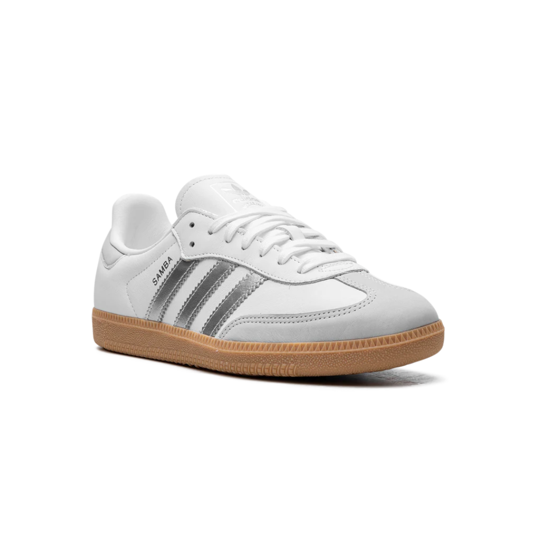 Adidas Samba White Silver Metallic Grey