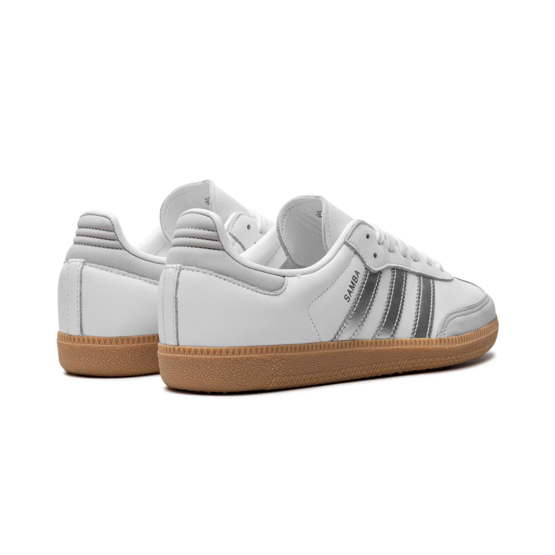 Adidas Samba White Silver Metallic Grey