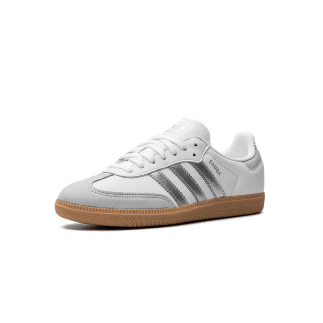 Adidas Samba White Silver Metallic Grey